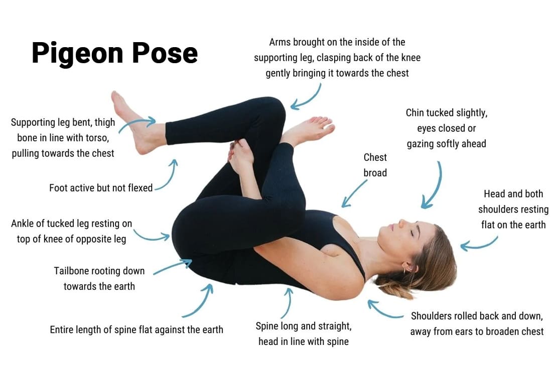 Cautions while performing pigeon pose